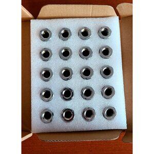 MIKKUPPA 20pcs M12x1.5 Open End Lug Nuts - 3/4"（19mm） Hex, 60 Degree Conical Sea